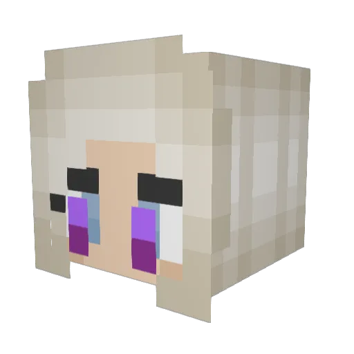 Brittzer Minecraft avatar head, 3D render