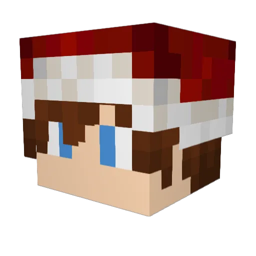 BrixilOweb Minecraft avatar head, 3D render