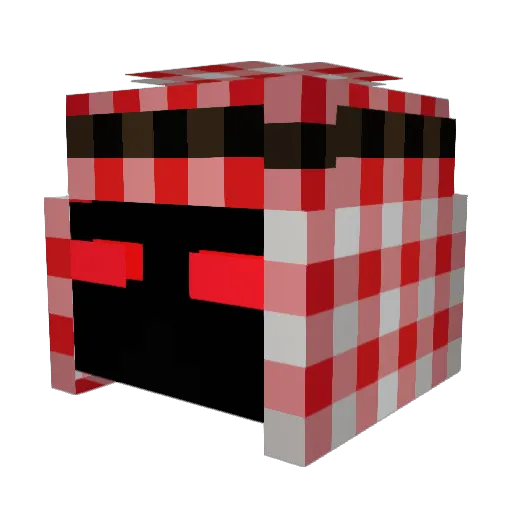 Brixx2 Minecraft avatar head, 3D render