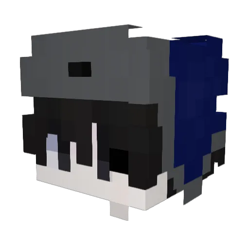 Brizo12 Minecraft avatar head, 3D render