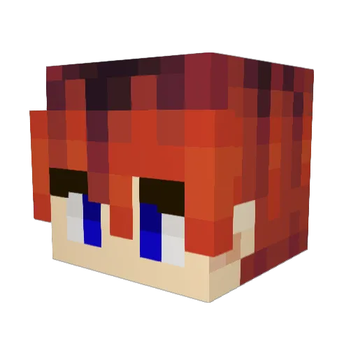 Brizzimon Minecraft avatar head, 3D render