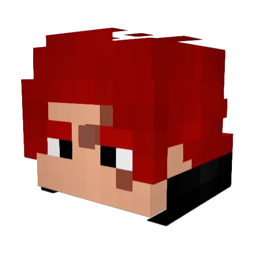 Brkayd Minecraft avatar head, 3D render