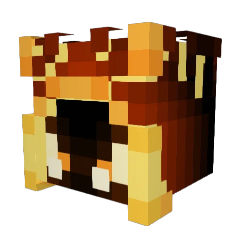 BrnRbbrs Minecraft avatar head, 3D render