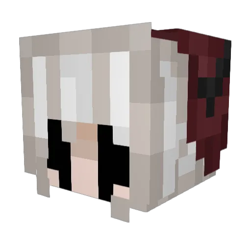 Brnull_ Minecraft avatar head, 3D render