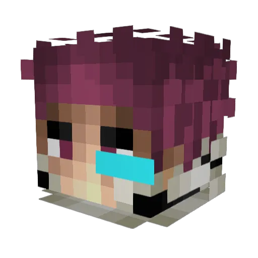 BroBackies Minecraft avatar head, 3D render