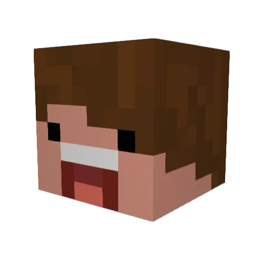 BroConboy Minecraft avatar head, 3D render