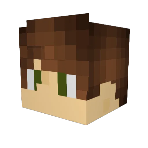 BroDehBleu Minecraft avatar head, 3D render