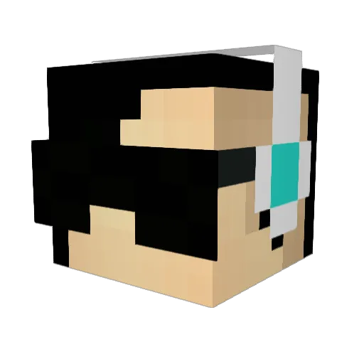 BroDoesMC Minecraft avatar head, 3D render