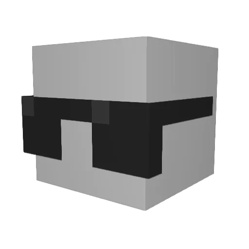 BroExists Minecraft avatar head, 3D render