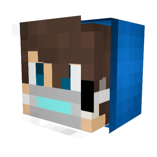 BroKang_KK Minecraft avatar head, 3D render