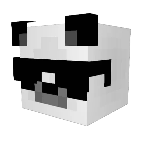 BroPandolf Minecraft avatar head, 3D render