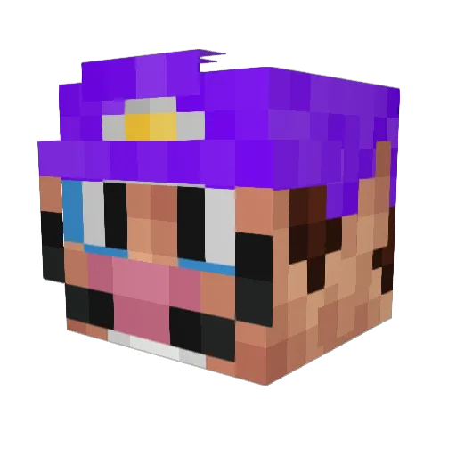 BroTastick Minecraft avatar head, 3D render