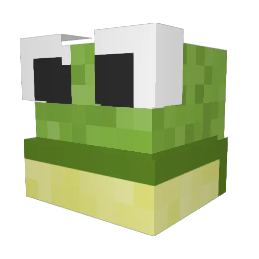 BroTateO Minecraft avatar head, 3D render