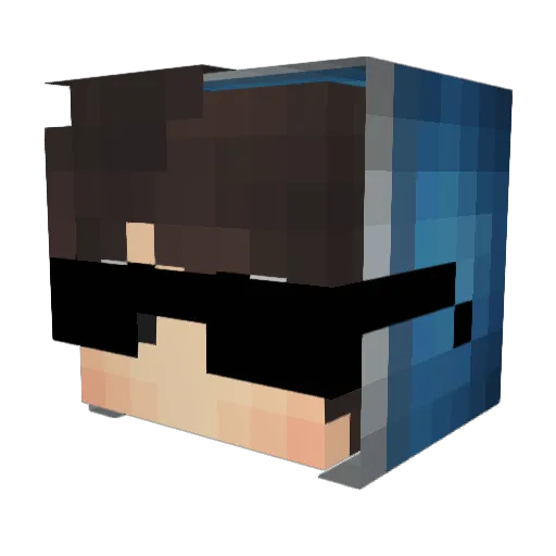 BroTheKing21 Minecraft avatar head, 3D render