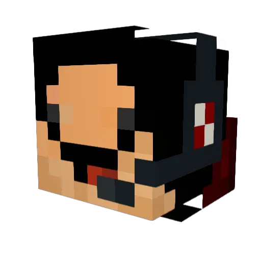 BroZoner Minecraft avatar head, 3D render