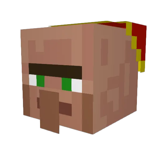 Broach69 Minecraft avatar head, 3D render