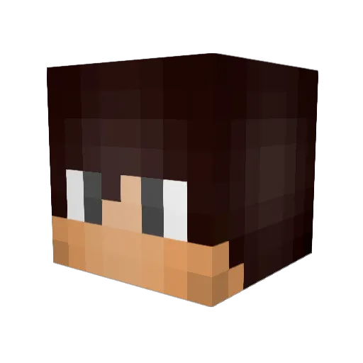 Broad_bean Minecraft avatar head, 3D render