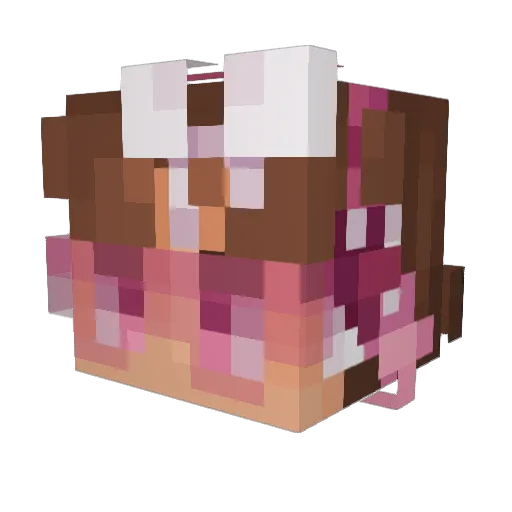 BroadcastOrc Minecraft avatar head, 3D render