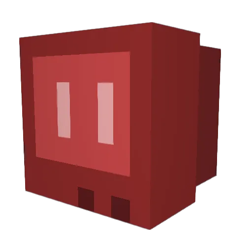 BroadcastRBLX Minecraft avatar head, 3D render