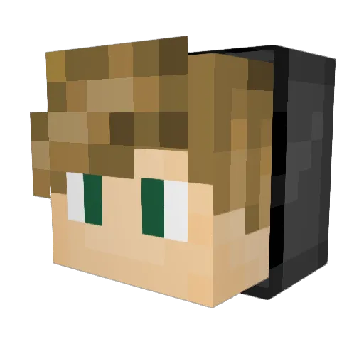 Broadd1 Minecraft avatar head, 3D render