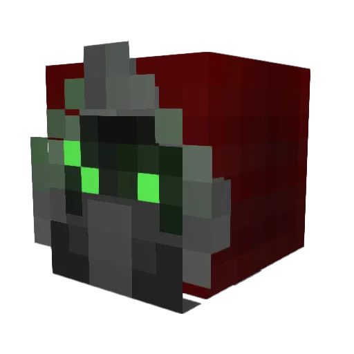 Broba_0 Minecraft avatar head, 3D render
