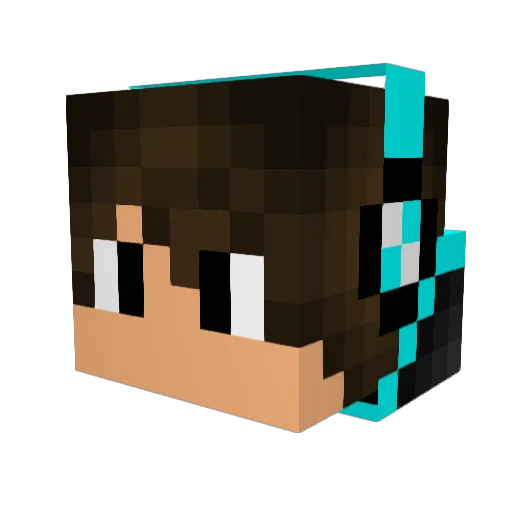 BrocH2002 Minecraft avatar head, 3D render
