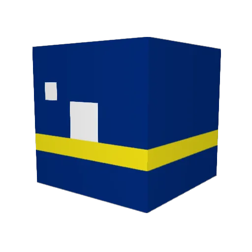 Broccoloccoli Minecraft avatar head, 3D render