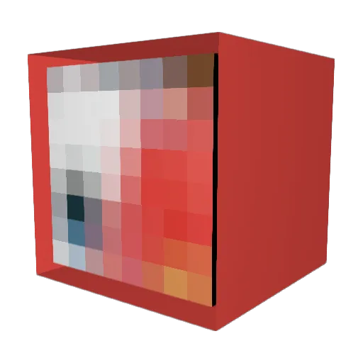 Brochu_ Minecraft avatar head, 3D render
