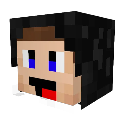 Brock887 Minecraft avatar head, 3D render