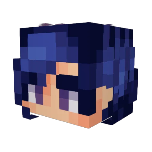 BrockPlayzTV Minecraft avatar head, 3D render