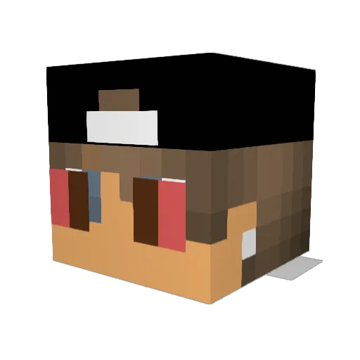 Brock_Boeser Minecraft avatar head, 3D render