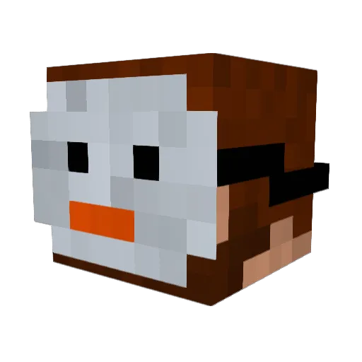 Brockbuster04 Minecraft avatar head, 3D render