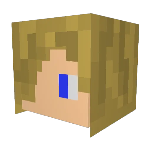 Brockdcook Minecraft avatar head, 3D render