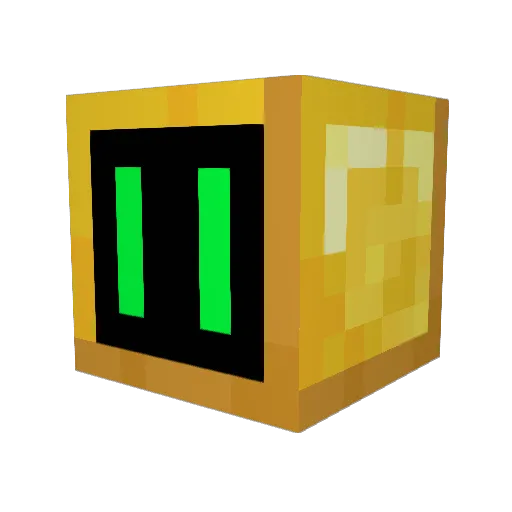 BrockyPooh Minecraft avatar head, 3D render