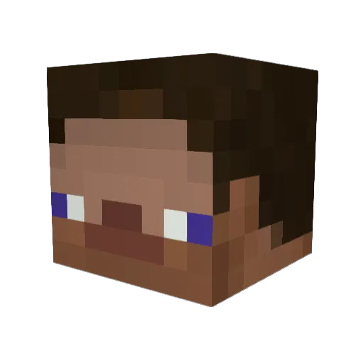 BrockySir Minecraft avatar head, 3D render