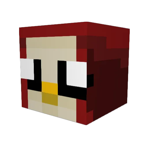 Brod1e_ Minecraft avatar head, 3D render
