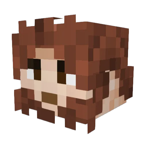 Broda67 Minecraft avatar head, 3D render