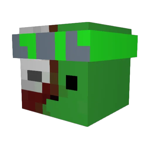 Brodester_ Minecraft avatar head, 3D render