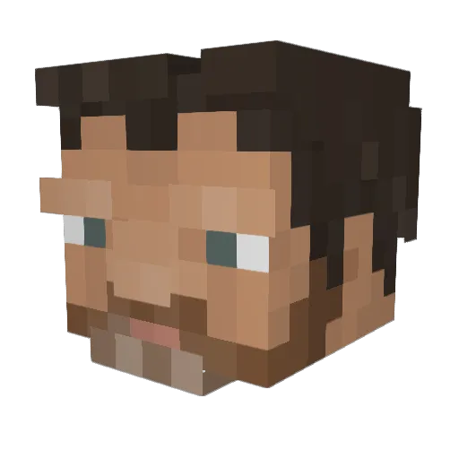 BrodieBruceJr Minecraft avatar head, 3D render