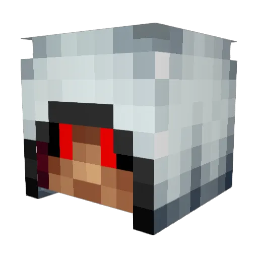 Brodmonster Minecraft avatar head, 3D render
