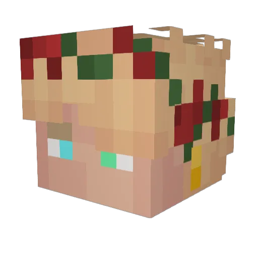 Brodo4ka Minecraft avatar head, 3D render