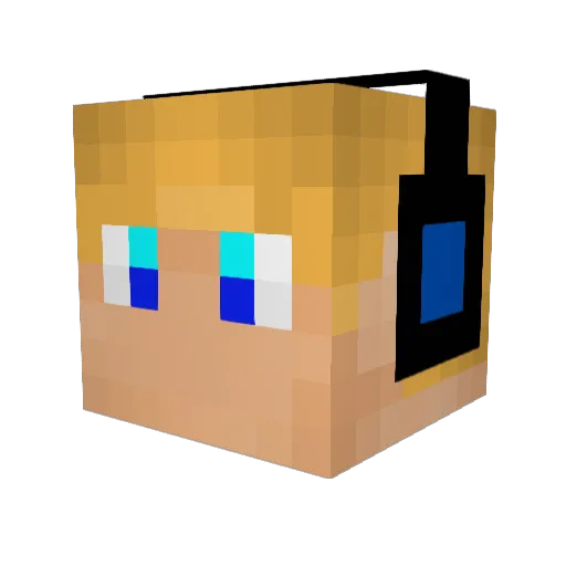 Brody37 Minecraft avatar head, 3D render