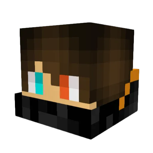BrodyBulldog Minecraft avatar head, 3D render