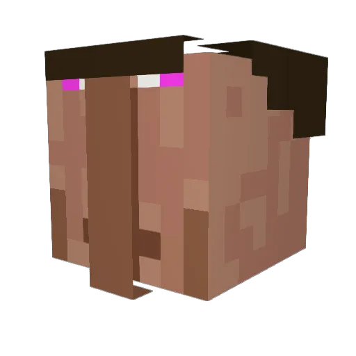 BrodyHaha Minecraft avatar head, 3D render