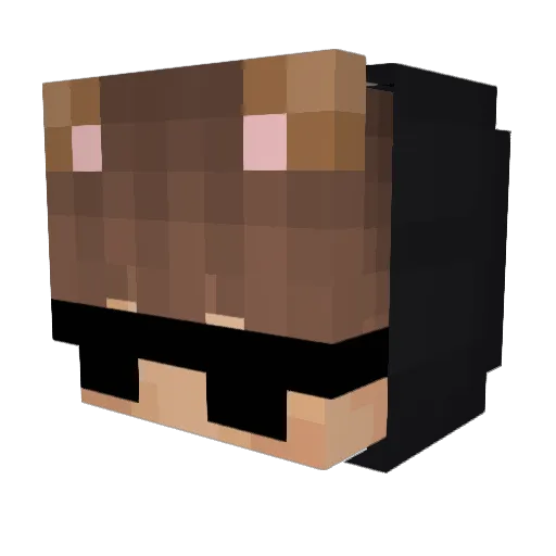 BrodyWithBigD Minecraft avatar head, 3D render
