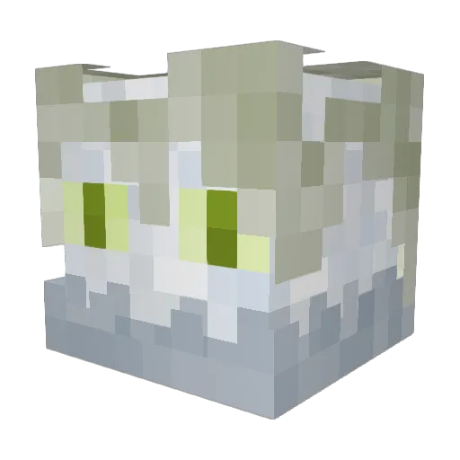 BroetchenFish Minecraft avatar head, 3D render