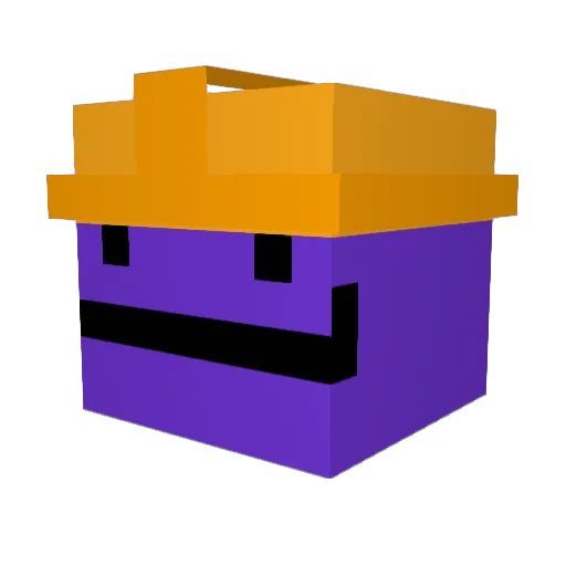 Broetchenessa Minecraft avatar head, 3D render