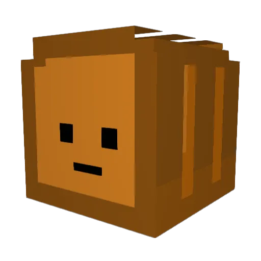 Broetlich Minecraft avatar head, 3D render