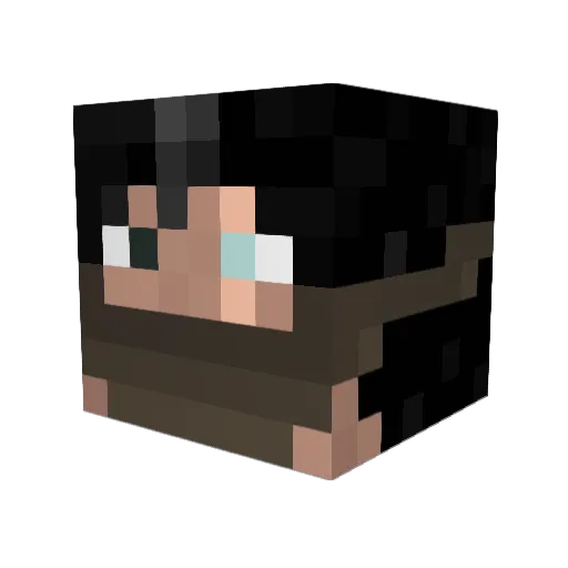 Broex Minecraft avatar head, 3D render