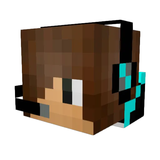 BrohamALT Minecraft avatar head, 3D render
